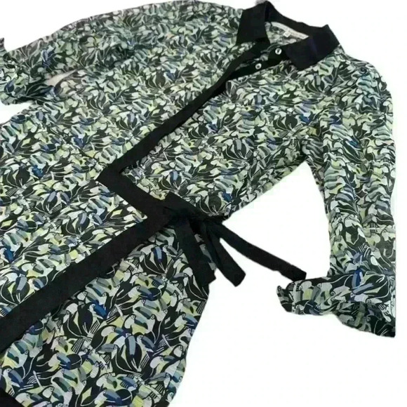 Rachel Roy Womens Tuscan Skort Romper Jumpsuit Multicolored Toucan Size 2 - Picture 6 of 9